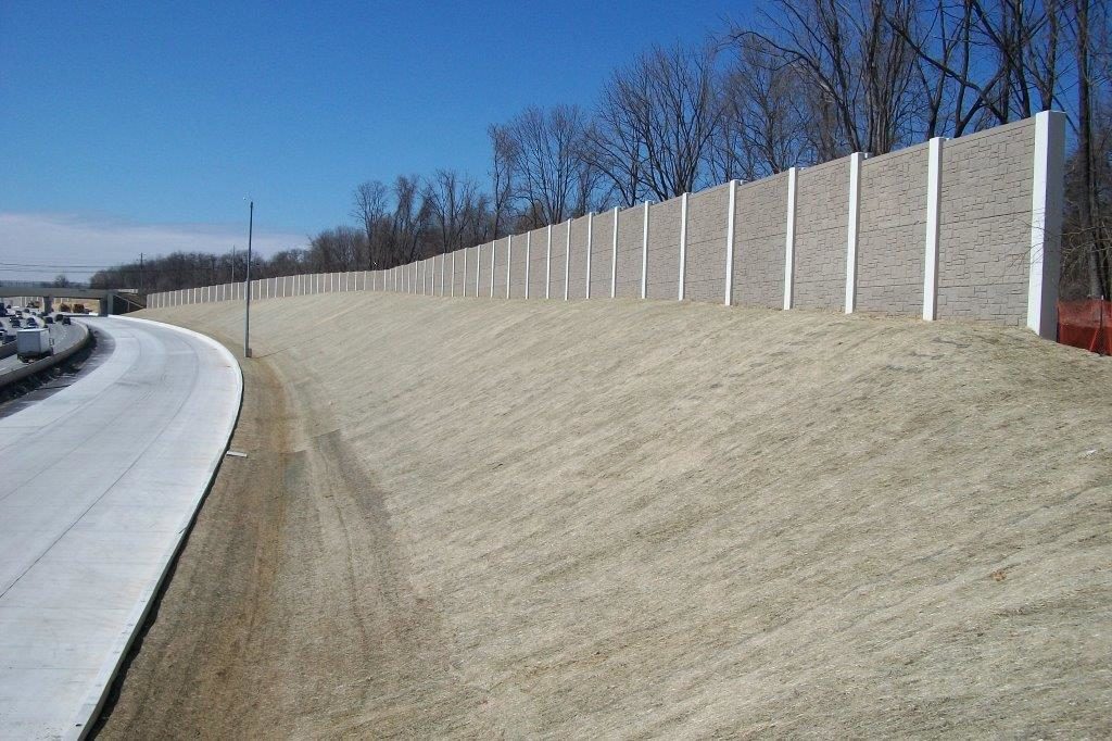RECP Erosion control blankets being used along a highway