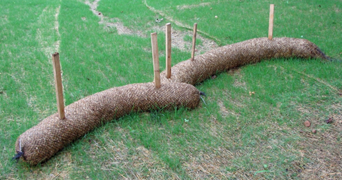 East Coast Erosion Control wooden stake products helping sedimentary retention